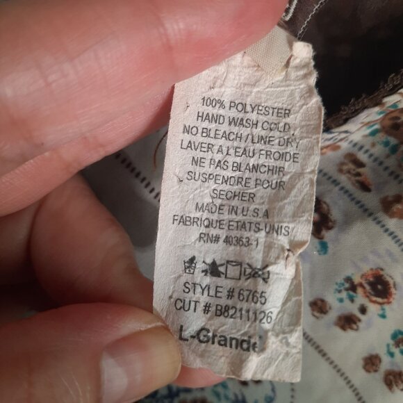 True Light Paisley Sheer Camisole Y2K style - Picture 7 of 10